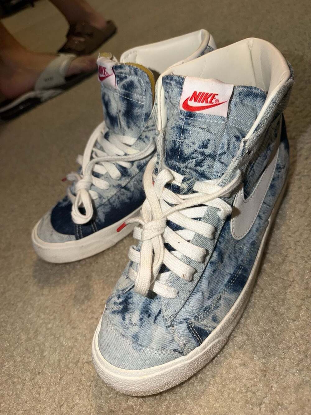 Nike Blazer Mid '77 Washed Denim Multi-Color/White-Sail DV2182-900